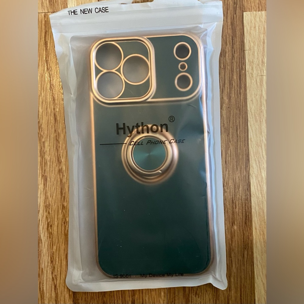Hython Green Phone Case with Ring Holder iPhone 17 Pro Max Ring New